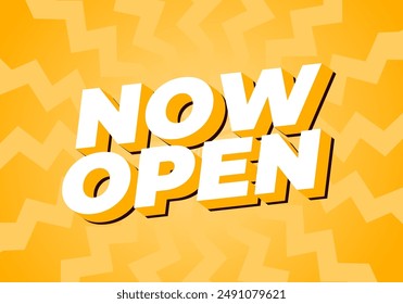 Now open. Text effect design in 3D style with good colors