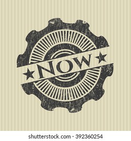 Now rubber grunge stamp