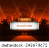 theater marquee vector