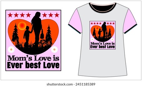 Now Tshirt Design is always demanding job. This is a creative Mothers love Typography Tshirt Design.

So, we all should respect our parents specially our MOMs
We should Salute our MOM.