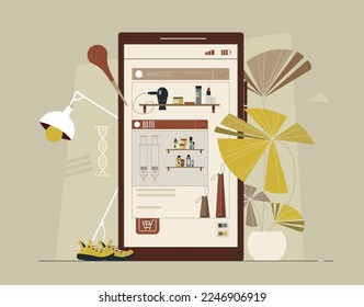 Now you can buy clothes and other things for your needs using the mobile application from home, as if you were in the store and choose what you like