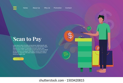 nowadays scan to pay, cashless payment
