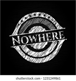 Nowhere written on a blackboard