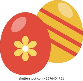 Nowruz Day Element with Cartoon Style. Isolated on White Background