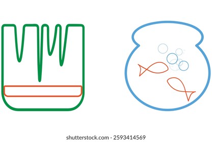 Nowruz Eid red fish. Most people put Red fish in clear water on the Haft Sin table to have a year full of energy and vitality ahead of them. happy nowruz. fish Stamp of haft sin. Iranian new year. The