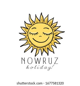 Nowruz greeting card. Iranian new year. Vector illustration