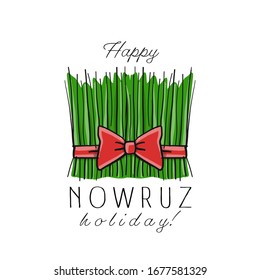 Nowruz greeting card. Iranian new year. Vector illustration