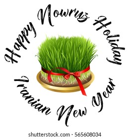 Nowruz greeting. Iranian new year. 