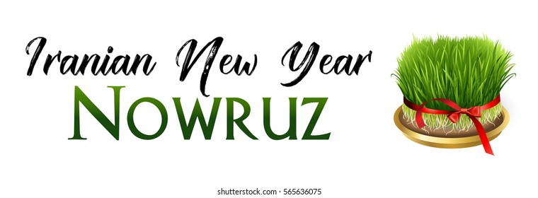 Nowruz greeting. Iranian new year. Vector banner.