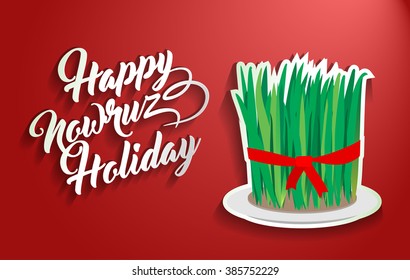 Nowruz greeting. Novruz. Iranian new year.