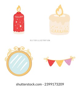 Nowruz holiday element vector illustration