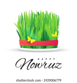 Nowruz holiday greeting card. Novruz bayram background template.