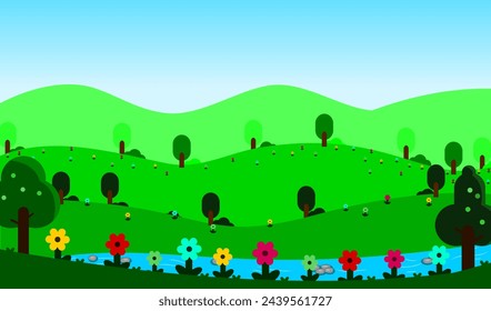 Nowruz in Iran, Nowruz, happy Nowruz, 21 march, happy Nowruz day celebration Persian new year. spring flowers and trees. river, beautiful view.