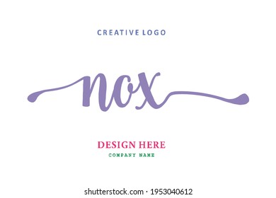 NOX lettering logo is simple, easy to understand and authoritative