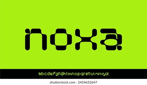 NOXA FONT VECTOR DISPLAY FUTURISTIC Y2K ELECTRONIC