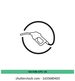 nozzle gas station icon vector design element eps10