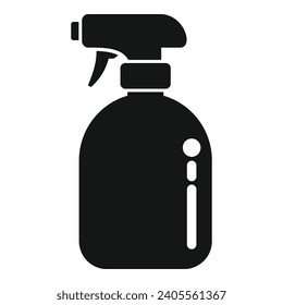 Nozzle sprayer icon simple vector. Palm cleanse safe. Clean container water