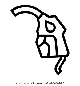 Diseño de iconos de línea de vectores de boquilla