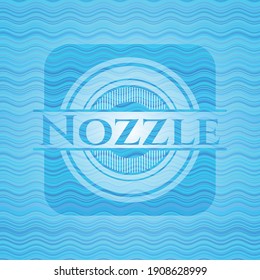 Das Symbol für die Darstellung von Wasserwellen im Nadeln. Vektorgrafik. Detaillierte Angaben. 