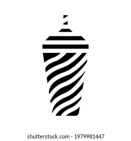 nozzle for wheel discs polishing glyph icon vector. nozzle for wheel discs polishing sign. isolated contour symbol black illustration