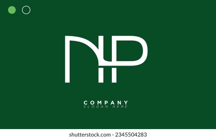 NP Alphabet letters Initials Monogram logo PN, N and P