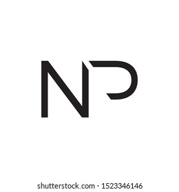 NP initial letter logo template vector icon design