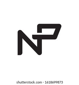 NP initial letter logo template vector icon design