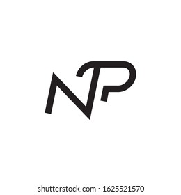 NP initial letter logo template vector icon design
