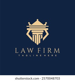 NP initial monogram logo for lawfirm vector design