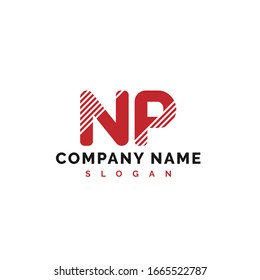 NP Letter Logo Design. NP letter logo Vector Illustration - Vector