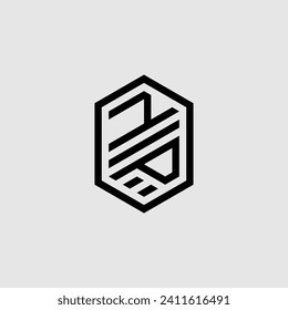 NP line geometric monogram with high quality professional design that will print well