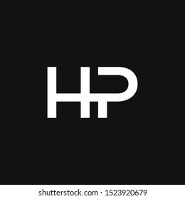 NP Logo Letter Initial Logo Designs Template with white and Black Background
