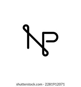 NP Logo, NP Monogram, Initial NP Logo, Letter NP Logo