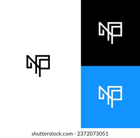NP, PN letter branding logo