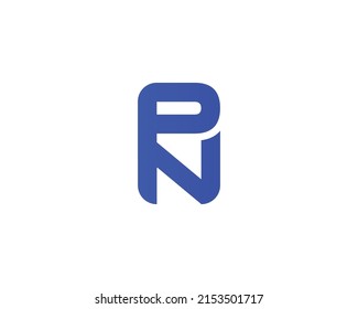 NP PN logo design vector template
