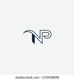 NP or PN logo and icon designs with different colors