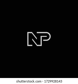 NP or PN logo and icon designs with different colors