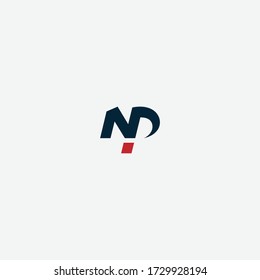 NP or PN logo and icon designs with different colors