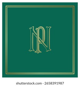 NP, PN, Logo NP, Buchstabe NP, Monogramm NP, Logo für Hochzeit , Monogramm für Hochzeit , Hochzeitsmonogramm, Hochzeitslogo, Logo-Design , Monogramm Vintage