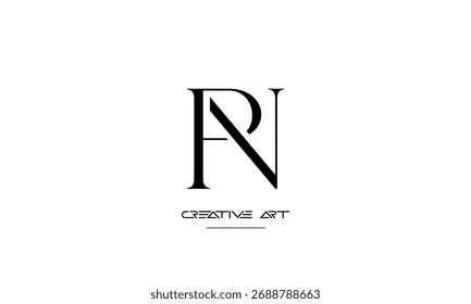 NP, PN, N, P abstract letters logo monogram
