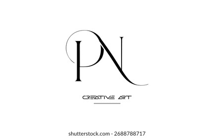 NP, PN, N, P abstract letters logo monogram