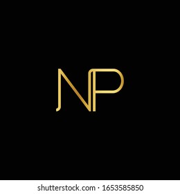 NP pn n p Logo design vector. Illustration of Letter NP pn n p Logotype template
