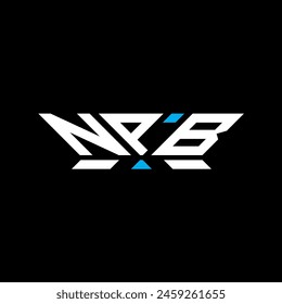 Diseño del Vector del logotipo de la letra de NPB, logotipo simple y moderno de NPB. Diseño de alfabeto de lujo NPB  