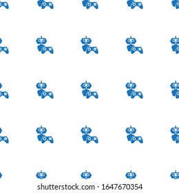 NPC icon pattern seamless isolated on white background. Editable filled NPC icon. NPC icon pattern for web and mobile.