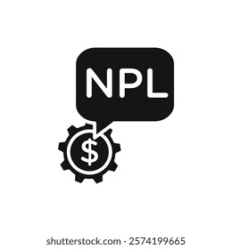 NPL icon Simple thin line flat symbol
