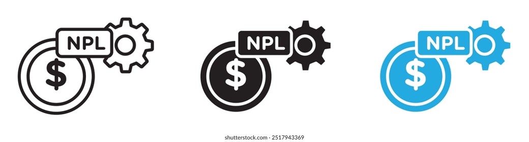 NPL icon vector set illustration