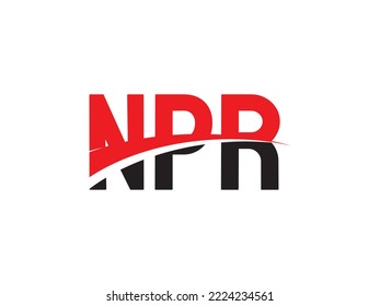 NPR Letter Initial Logo Design Vector Illustration