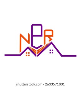 NPR Real State logo design, NPR simple and modern logo. NPR luxurious alphabet design  