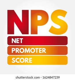 NPS - Net Promoter Score acronym, business concept background