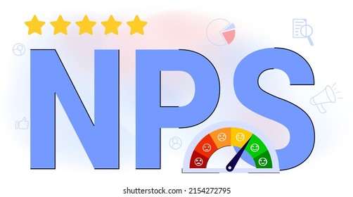 NPS Net Promoter Score Business Strategy Formula Promotion Marketing Scoring Promotional Netting Teamwork Flat Vector Illustration Measures Customer Experience And Predicts Business Growth